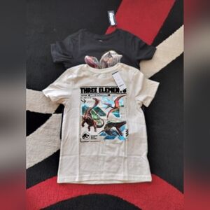 Carters Oshkosh Jurassic World T Shirts Boys Kids Size 8 Lot Of 2 NEW